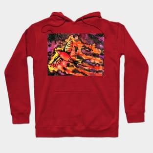 Vermillion Flycatcher Firecatcher Hoodie